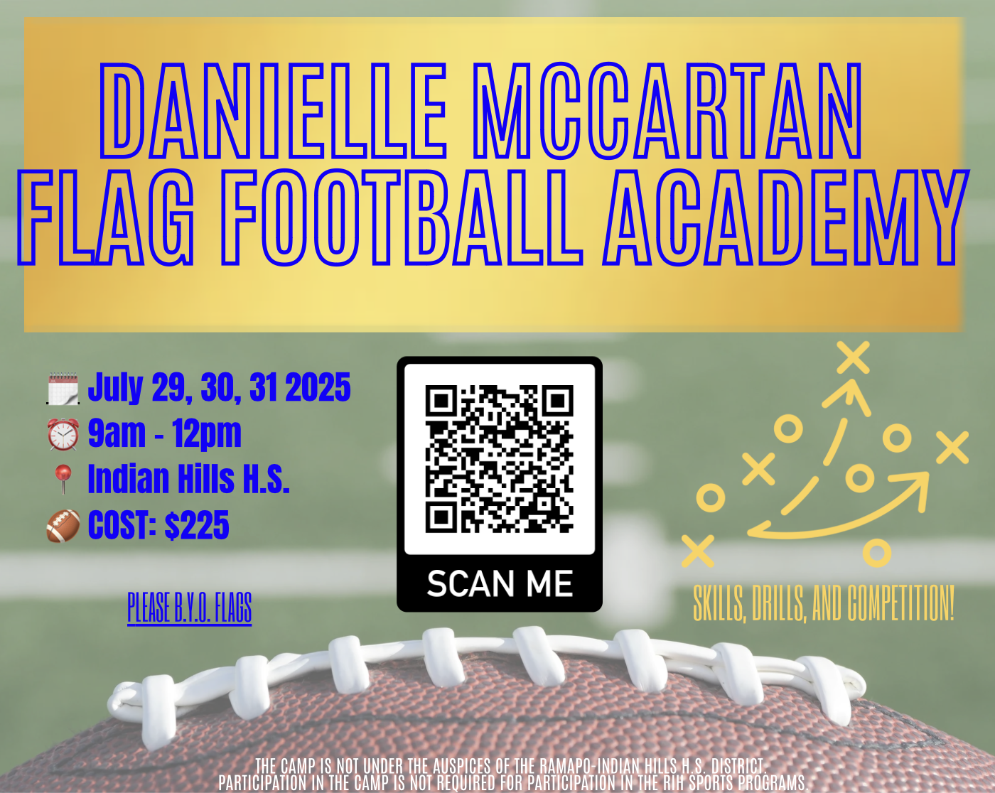 Danielle McCartan Flag Football Academy